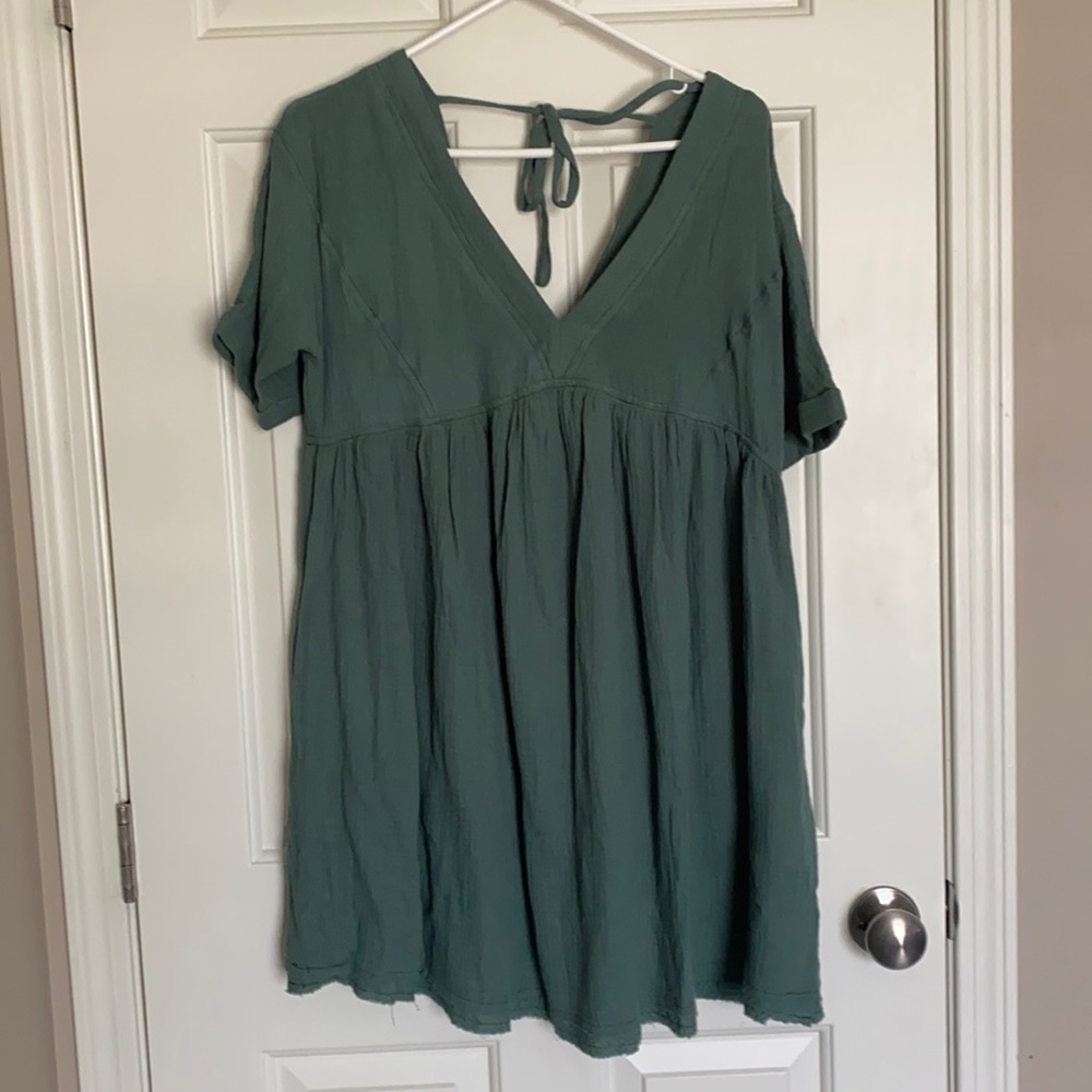 NWOT green fall dress